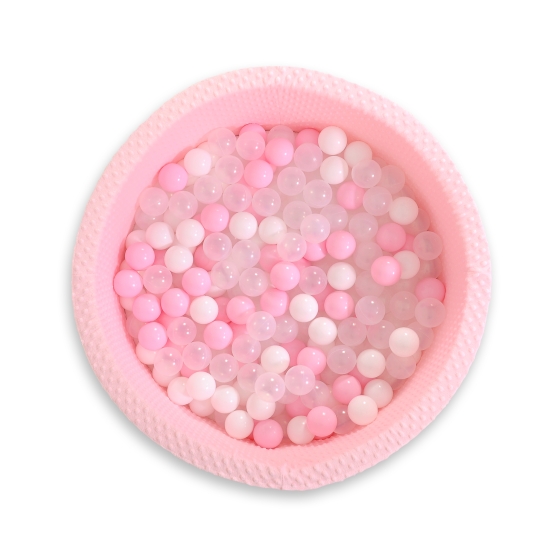 Ball-pit minky with balls 200pcs- pink