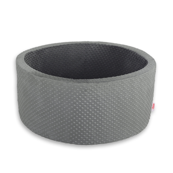 Ball-pit minky without balls - dark gray