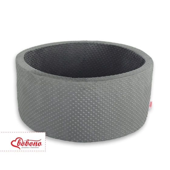 Ball-pit minky without balls - dark gray
