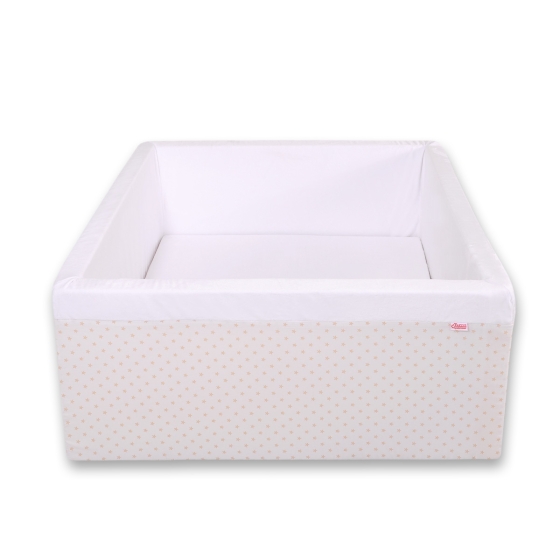 Ball-pit minky without balls - golden stars