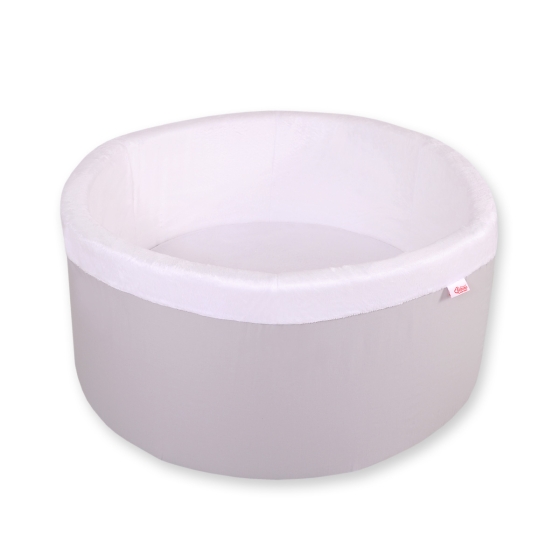 Ball-pit minky without balls - gray