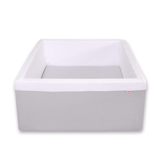Ball-pit minky without balls - gray