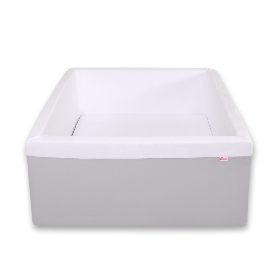 Ball-pit minky without balls - gray