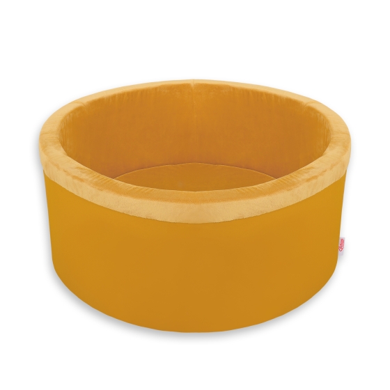 Ball-pit minky without balls - honey yellow