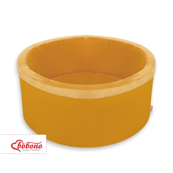 Ball-pit minky without balls - honey yellow