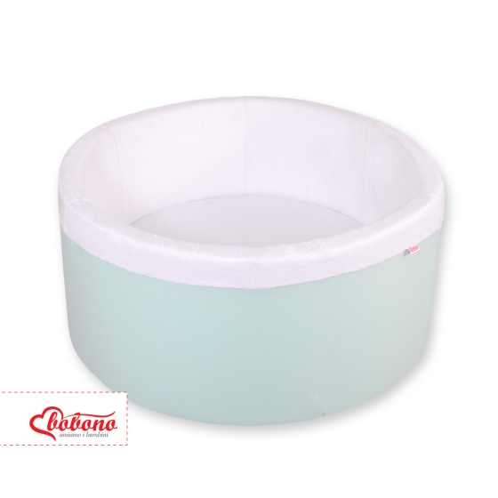 Ball-pit minky without balls - mint