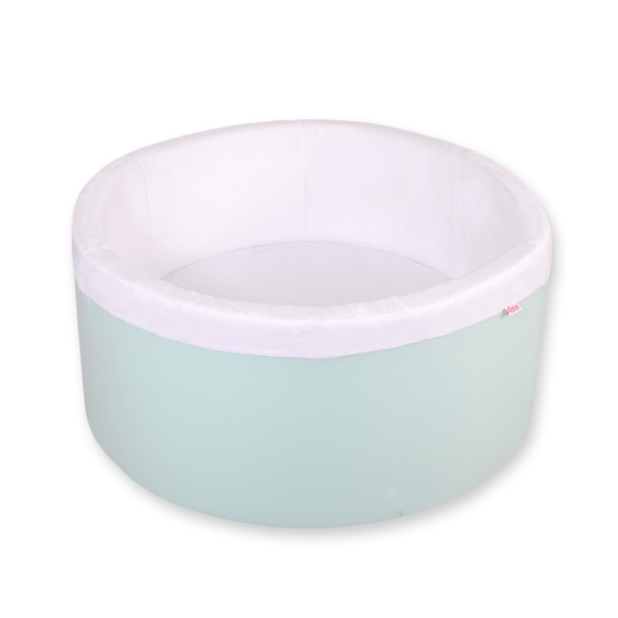 Ball-pit minky without balls - mint