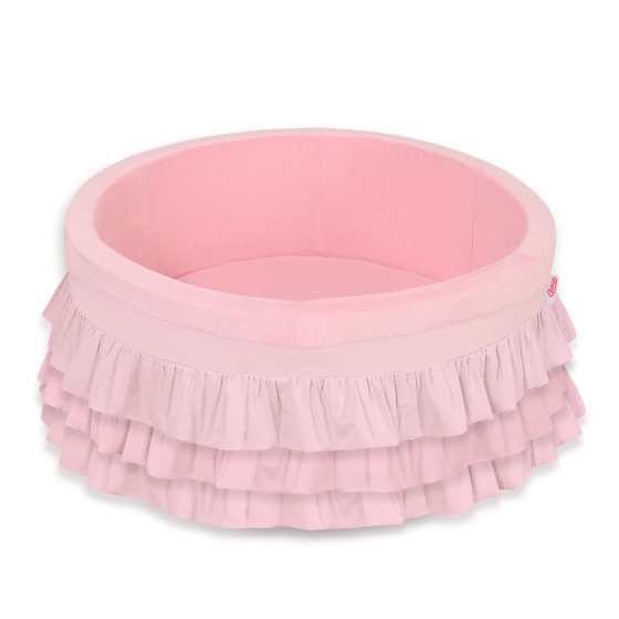 Ball-pit with frills without balls - pink