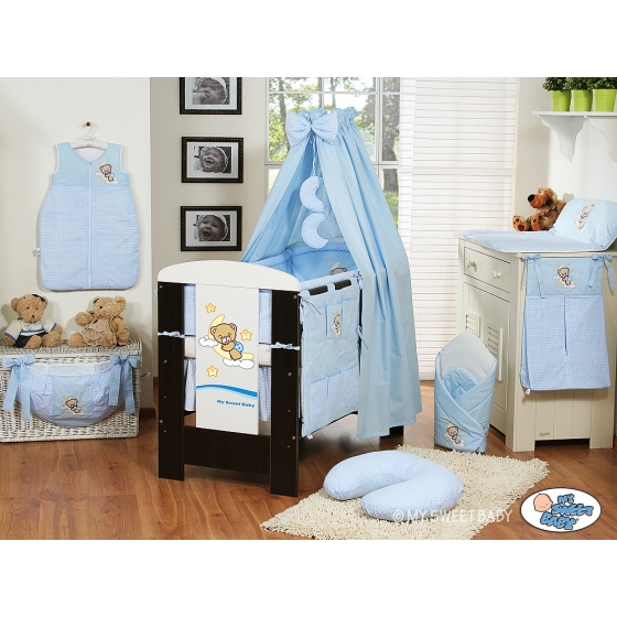 Bedding set 11-pcs with canopy(L60)- Good night blue