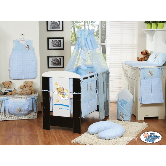 Bedding set 11-pcs with canopy(L60)- Good night blue