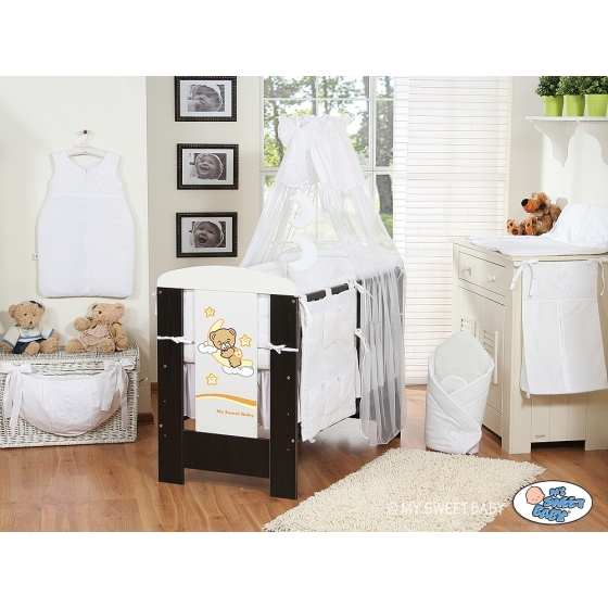 Bedding set 11-pcs with canopy(L60)- Good night white