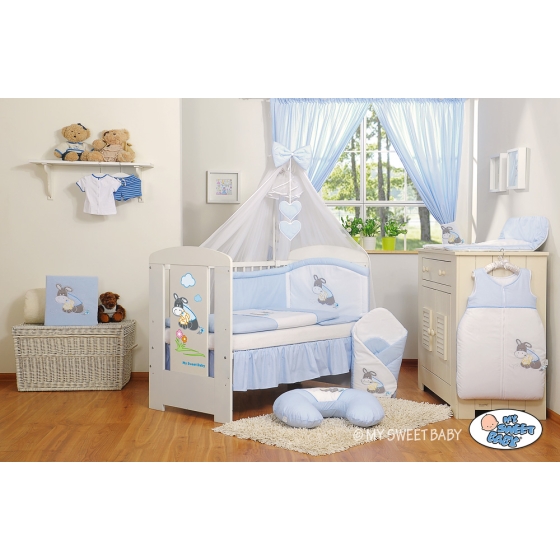 Bedding set 11-pcs with mosquito-net- Donkey Luca blue