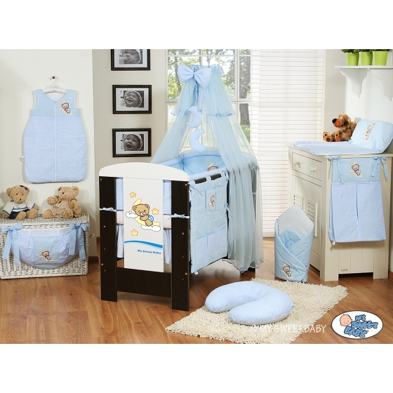 Bedding set 11-pcs with mosquito-net (L60)- Good night blue