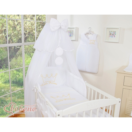 Bedding set 11pcs- Little Prince/Princess white