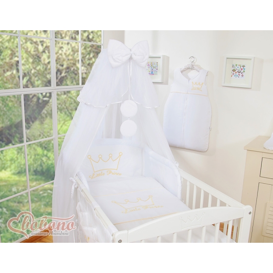 Bedding set 11pcs- Little Prince/Princess white