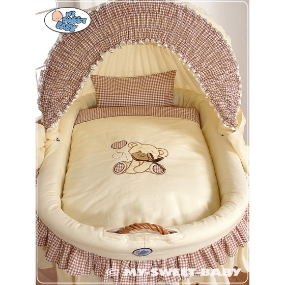 Bedding set 2-pcs for Moses Basket/Wicker crib no 58962-326 or 78962-326