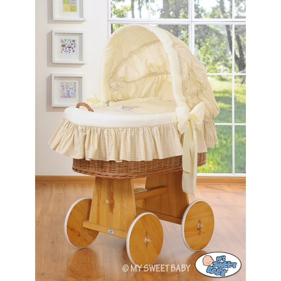 Bedding set 2-pcs for Moses Basket/Wicker crib no 58962-810 or 78962-810