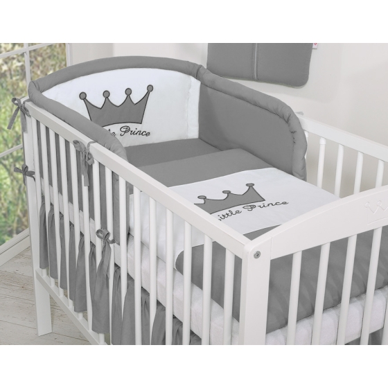Bedding set 3pcs- Little Prince/Princess anthracite