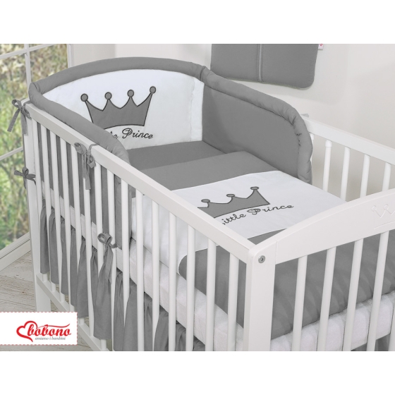 Bedding set 3pcs- Little Prince/Princess anthracite