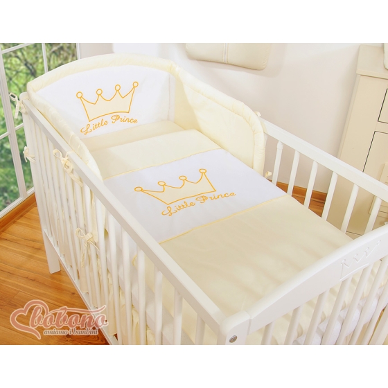 Bedding set 3pcs- Little Prince/Princess cream