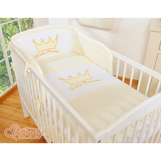 Bedding set 3pcs- Little Prince/Princess cream