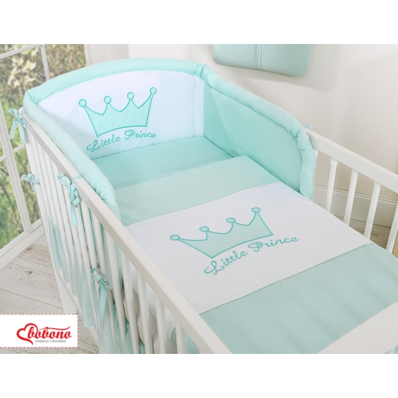 Bedding set 3pcs- Little Prince/Princess mint