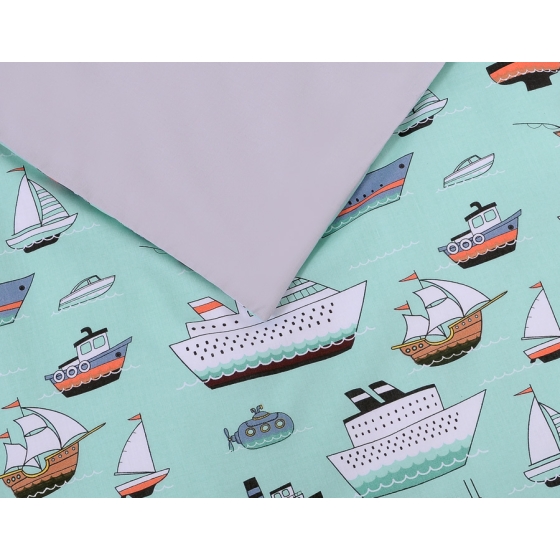 Bedding set 5-pcs bumper cases mosquito-net - mint ship