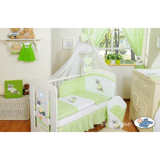 Bedding set 7-pcs with mosquito-net- Donkey Luca green