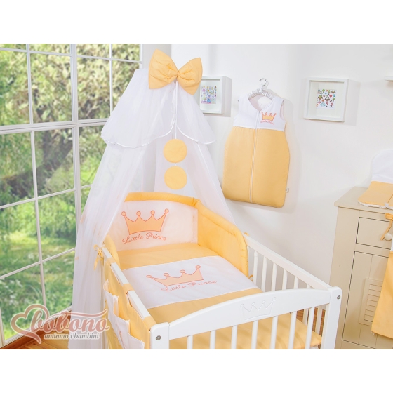 Bedding set 7pcs with mosquito-net- Little Prince/Princess peach