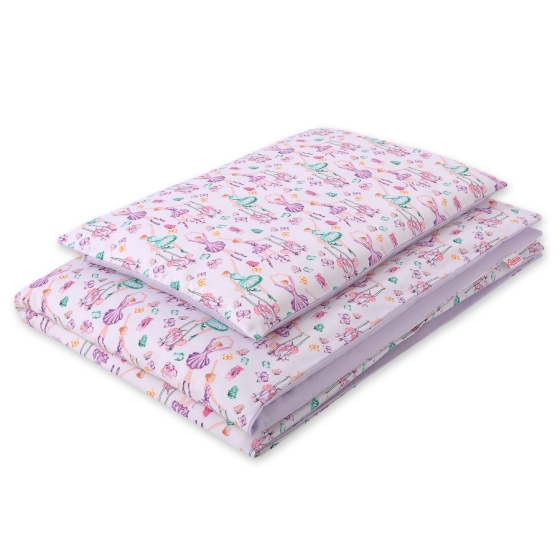 Bedding set for Baby Bed 2-pcs- ballerinas lilac