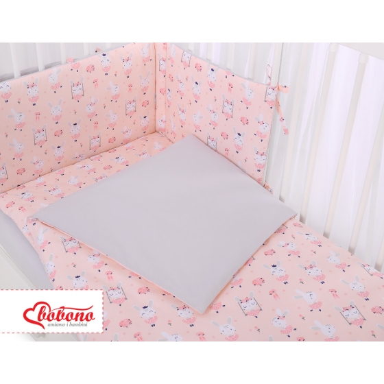 Bedding set for Baby Bed 2-pcs - ballerinas pink