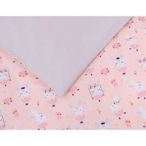 Bedding set for Baby Bed 2-pcs - ballerinas pink