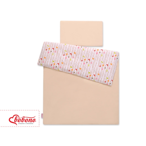 Bedding set for Baby Bed 2-pcs- beige trees