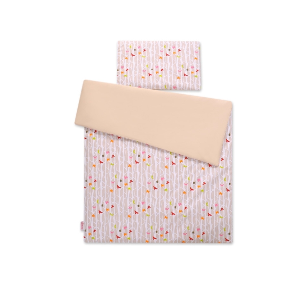 Bedding set for Baby Bed 2-pcs- beige trees