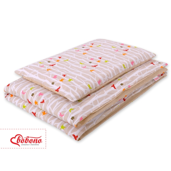 Bedding set for Baby Bed 2-pcs- beige trees