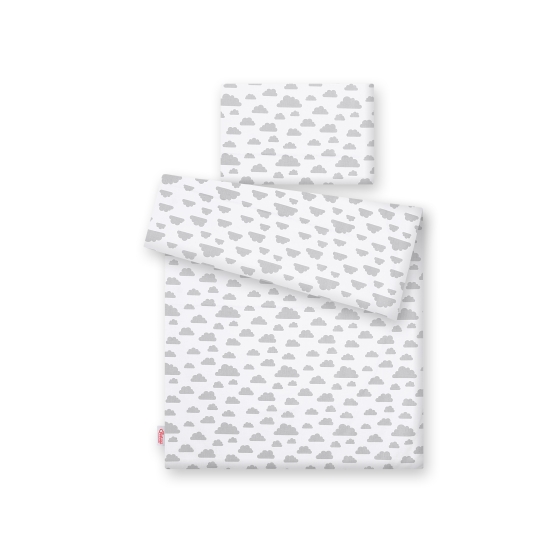 Bedding set for Baby Bed 2-pcs- clouds gray