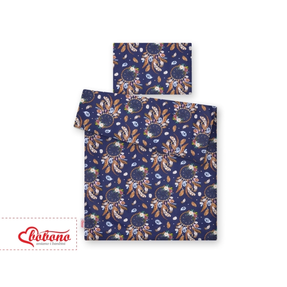 Bedding set for Baby Bed 2-pcs- dream catchers dark blue