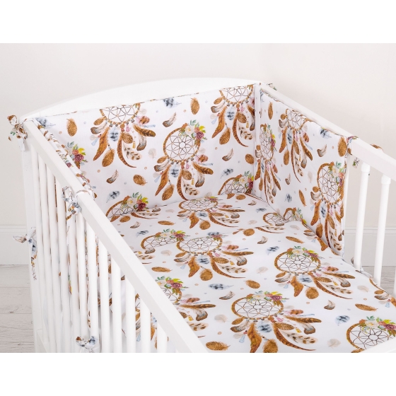 Bedding set for Baby Bed 2-pcs- dream catchers white
