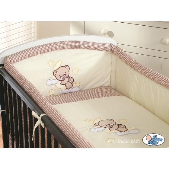 Bedding set for Baby Bed 2-pcs- Good night brown