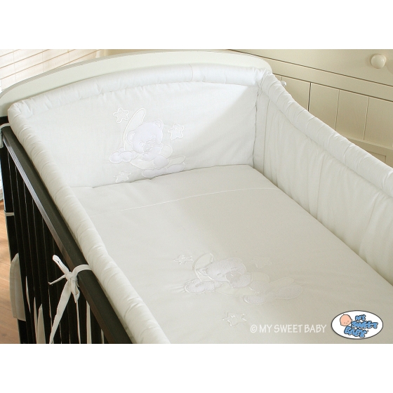 Bedding set for Baby Bed 2-pcs- Good night white