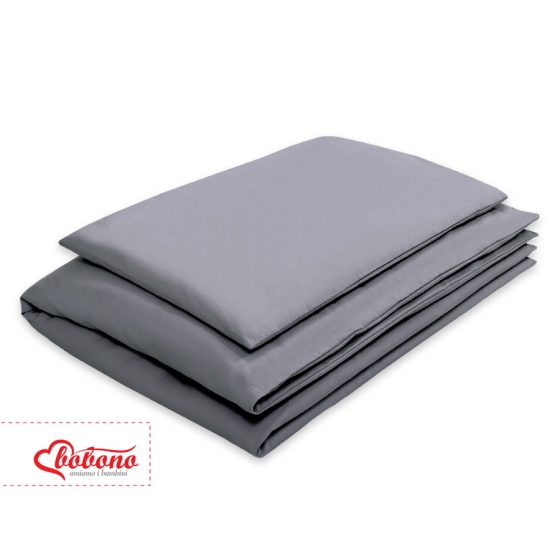 Bedding set for Baby Bed 2-pcs- Hanging Hearts anthracite