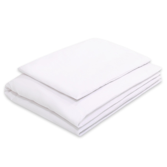 Bedding set for Baby Bed 2-pcs- Hanging Hearts white