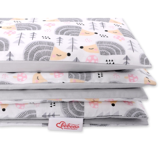 Bedding set for Baby Bed 2-pcs - hedgehogs Gray