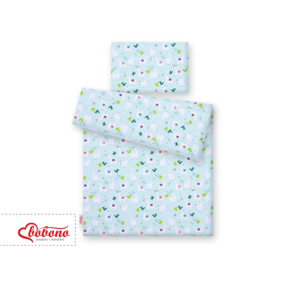 Bedding set for Baby Bed 2-pcs- lama mint