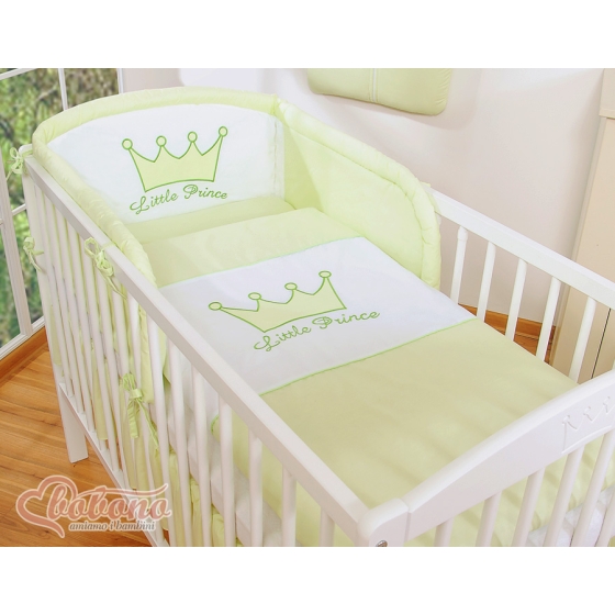 Bedding set for Baby Bed 2-pcs- Little Prince/Princess green