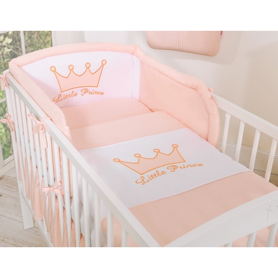 Bedding set for Baby Bed 2-pcs- Little Prince/Princess pink