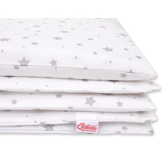 Bedding set for Baby Bed 2-pcs- mini gray stars