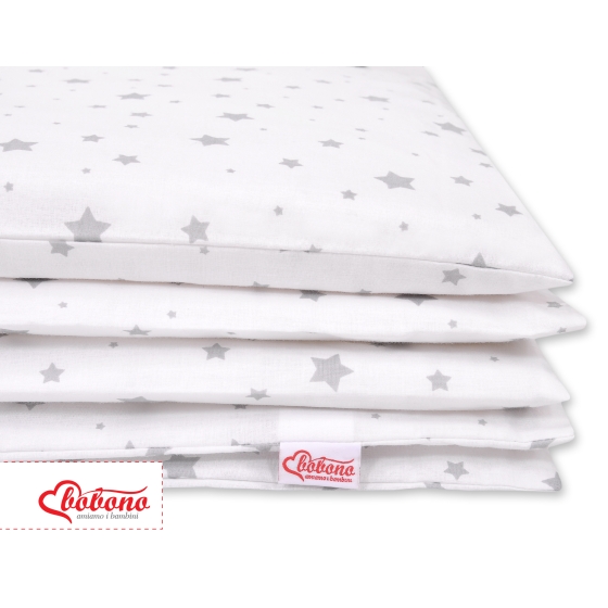 Bedding set for Baby Bed 2-pcs- mini gray stars