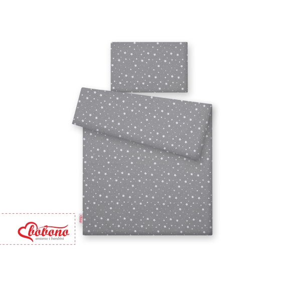 Bedding set for Baby Bed 2-pcs- mini stars white