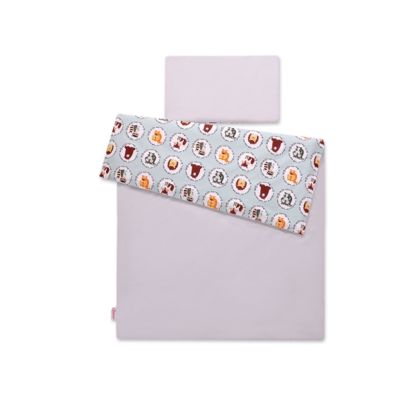 Bedding set for Baby Bed 2-pcs - mint animals